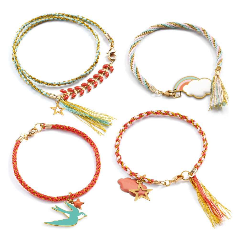 DJECO armbandjes maken Kumihimo celeste 8 jr+