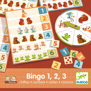 DJECO eduludo bingo 1-2-3 4 jr+