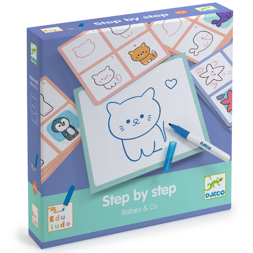 DJECO eduludo tekenkaarten babydieren DJ08246 A