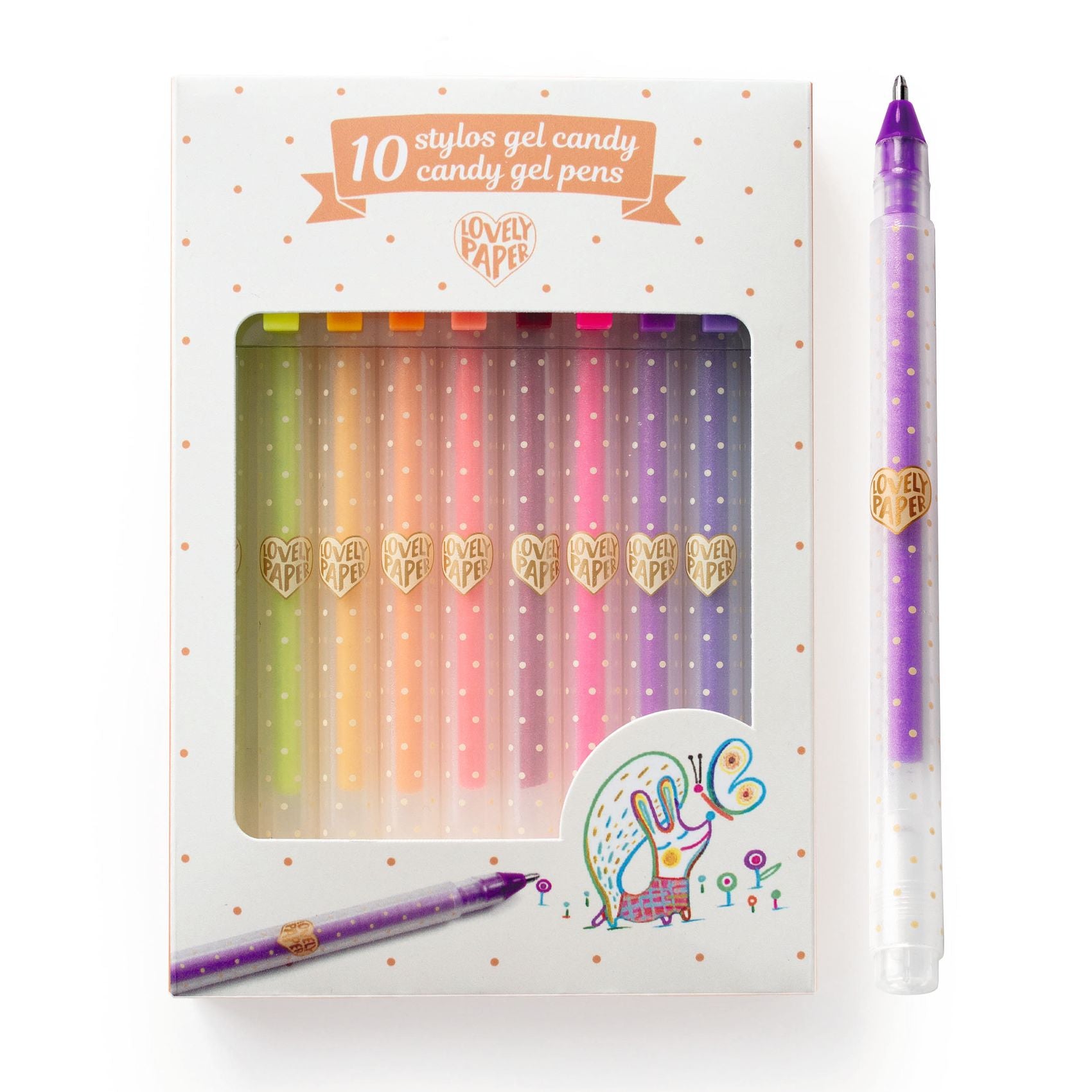 DJECO glitter gelpennen 10 kleuren candy