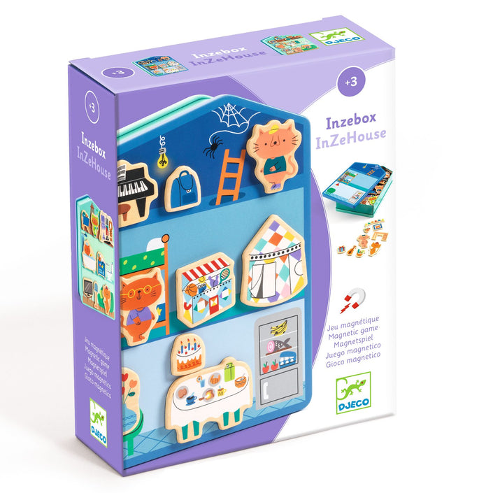 DJECO houten magneten InZeHouse 3 jr+