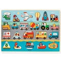 DJECO houten puzzel Vroom 2 jr+ / 22 stks