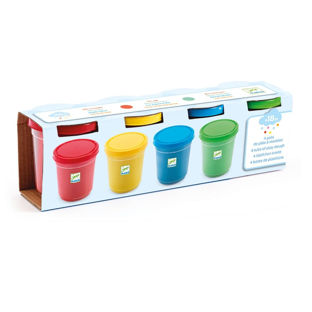 DJECO klei extra soft 4 kleuren 18 mnd+