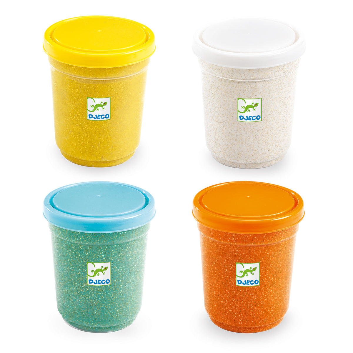 DJECO klei extra soft 4 kleuren glitter 18 mnd+ kopen