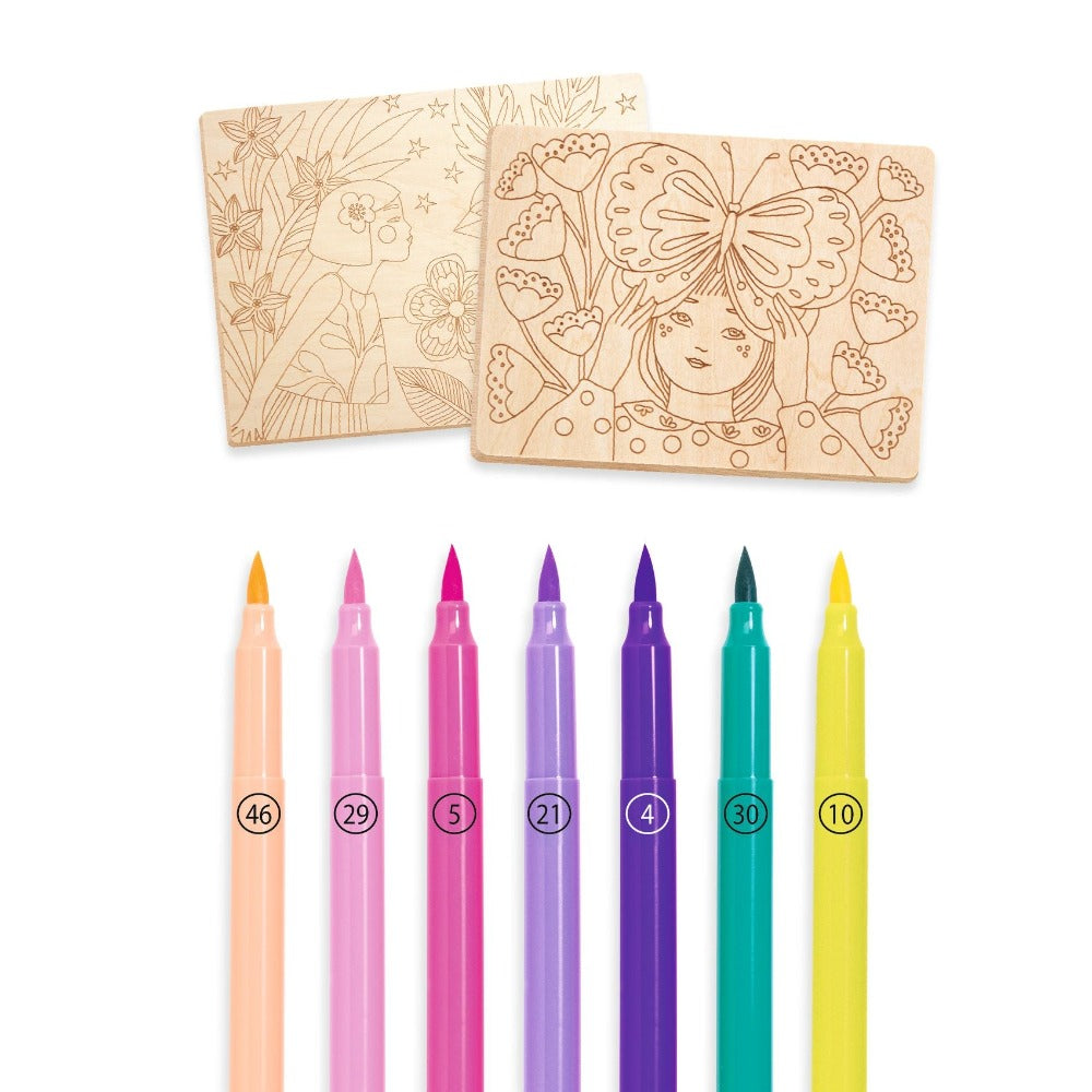 DJECO kleuren op hout Sweet girls 6 jr+ DJ08738
