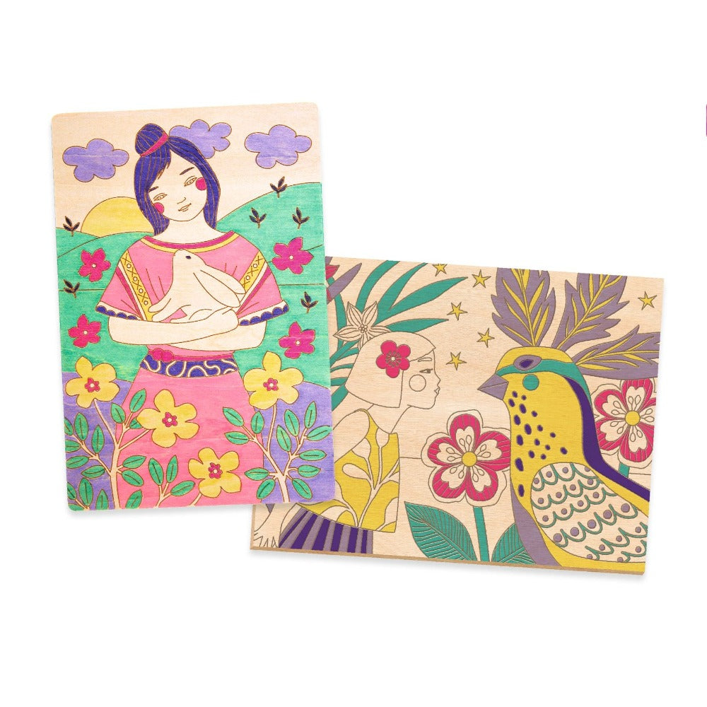 DJECO kleuren op hout Sweet girls 6 jr+