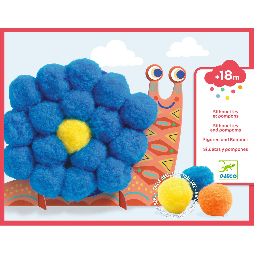 DJECO knutselen met pompoms dieren 18 mnd+