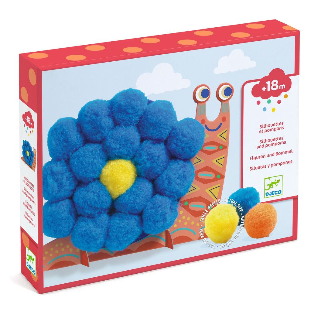 DJECO knutselen met pompoms dieren 18 mnd+ DJ09871