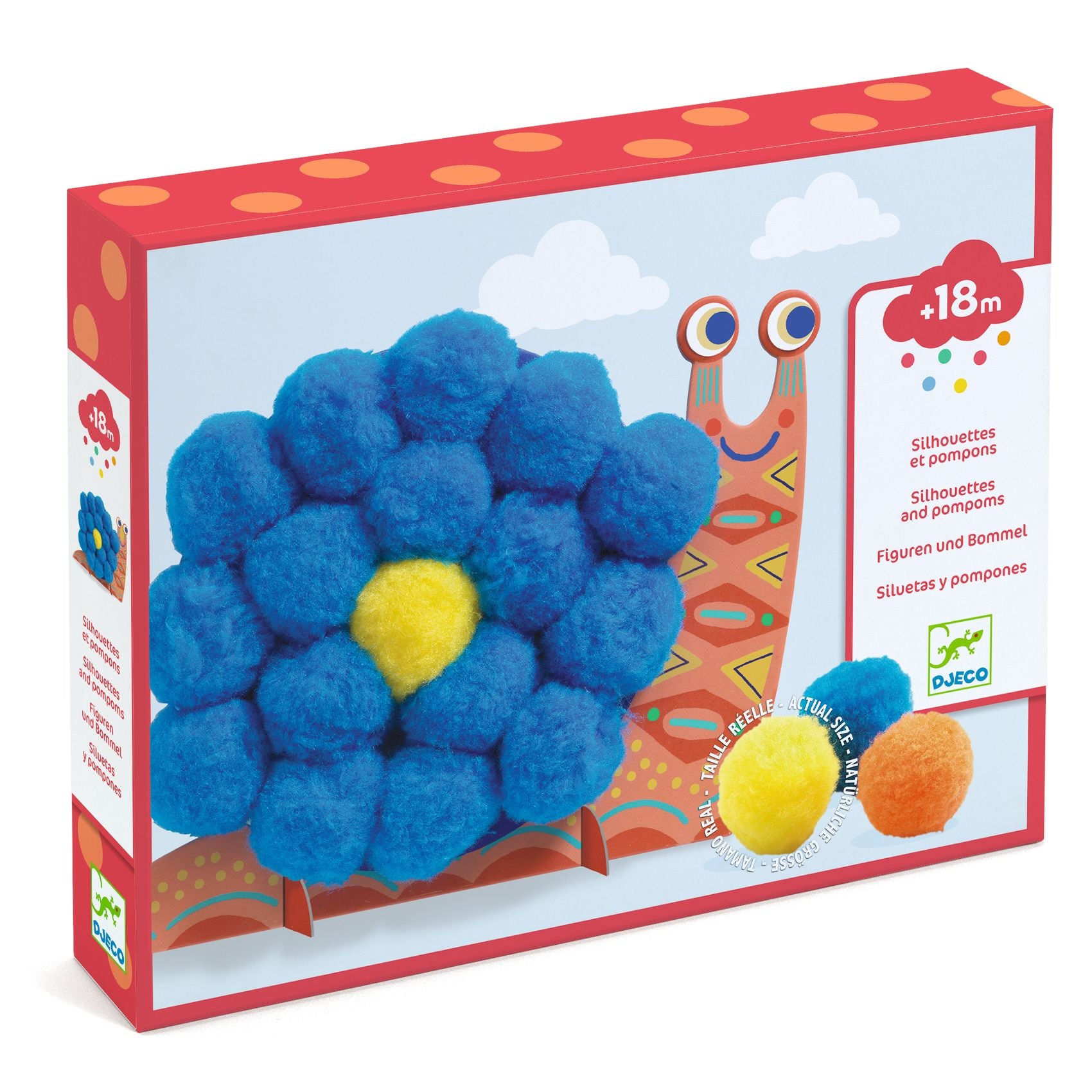 DJECO knutselen met pompoms dieren 18 mnd+