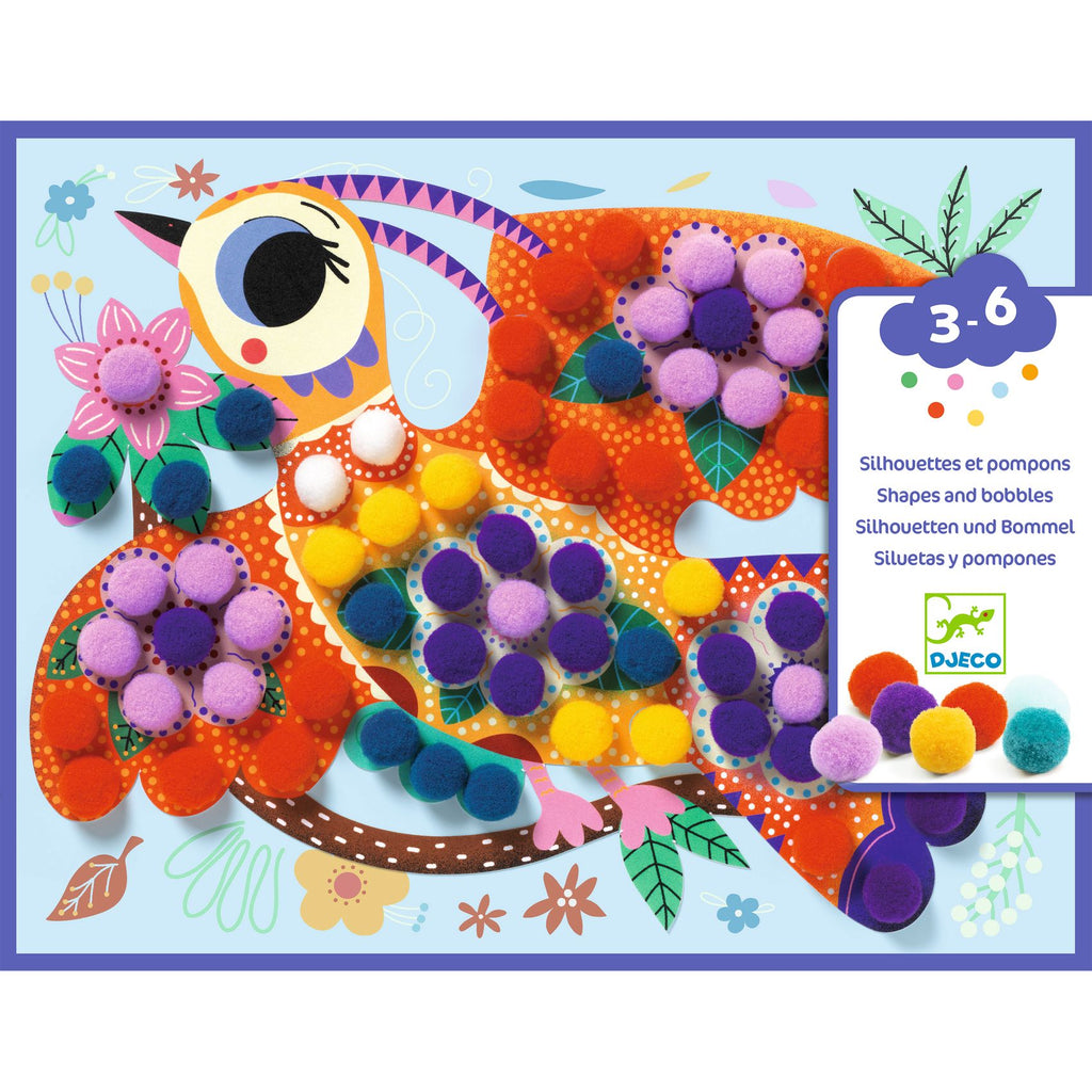 DJECO knutselen met pompoms kleurenfestijn 3 jr+ 3070900000704
