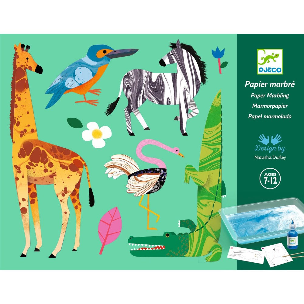 DJECO marmerpapier colorful 9 jr+