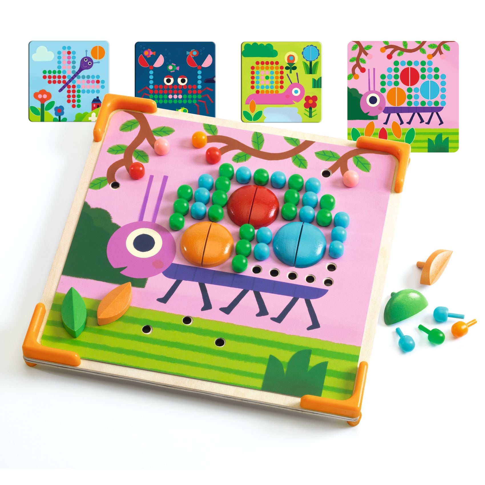 DJECO mozaiek puzzels mini animo 4 jr+