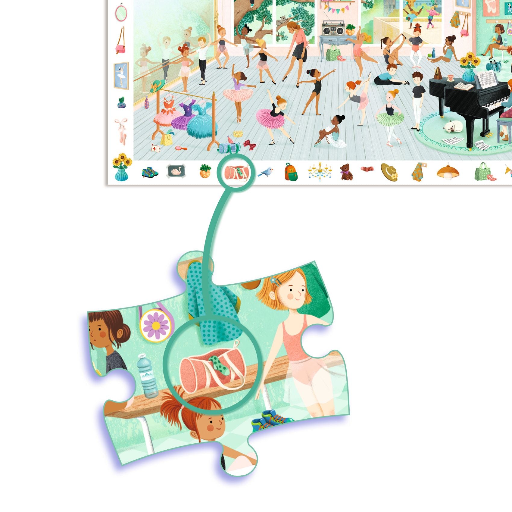 DJECO observatie puzzel dance school DJ07514C