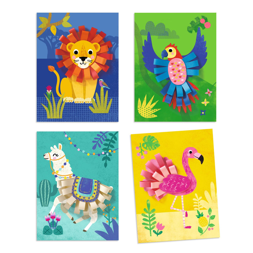 DJECO papier collage's dieren 3 jr+ kopen