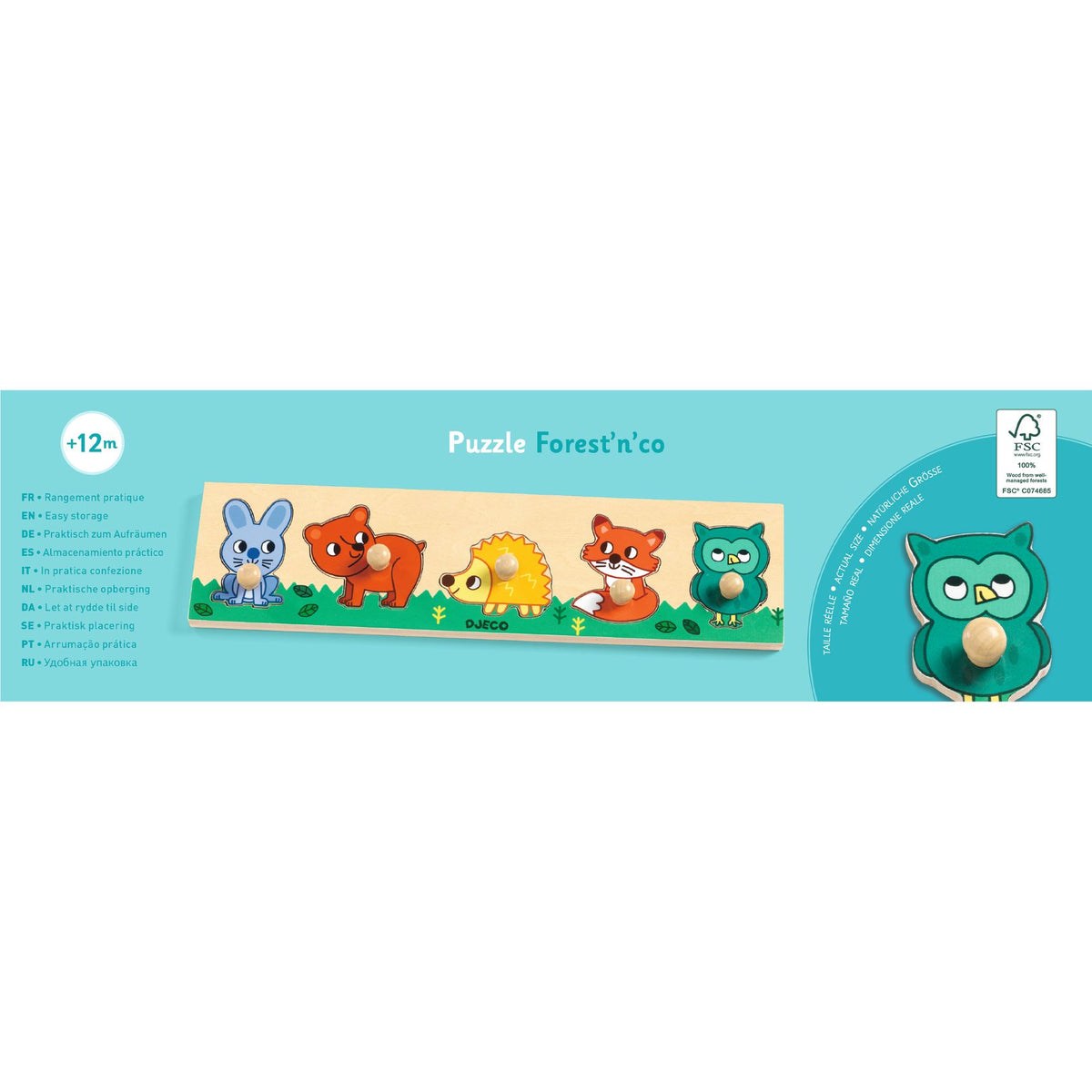 DJECO puzzel Forest'n''co 12 mnd+