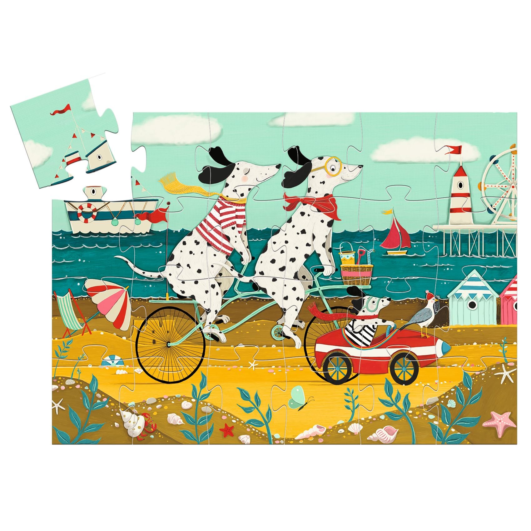 DJECO puzzel Ollie de Dalmatiër 3 jr / 24 stks