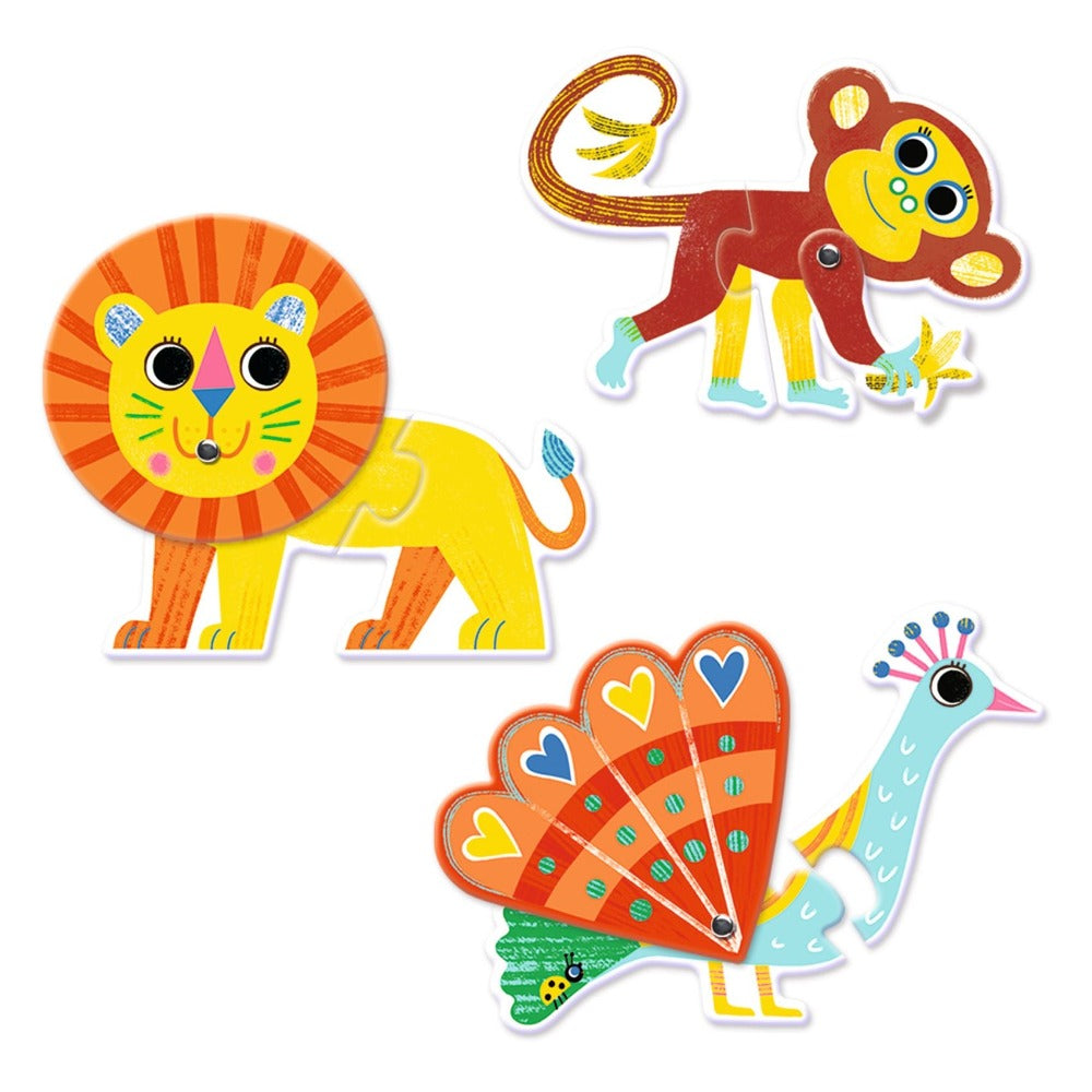 DJECO puzzel duo articulo dieren 2 jr+