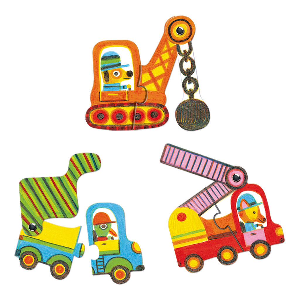 DJECO puzzel duo articulo voertuigen 2 jr+ kopen