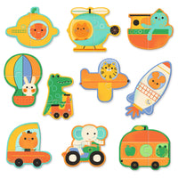 DJECO puzzel duo voertuigen DJ08270B B
