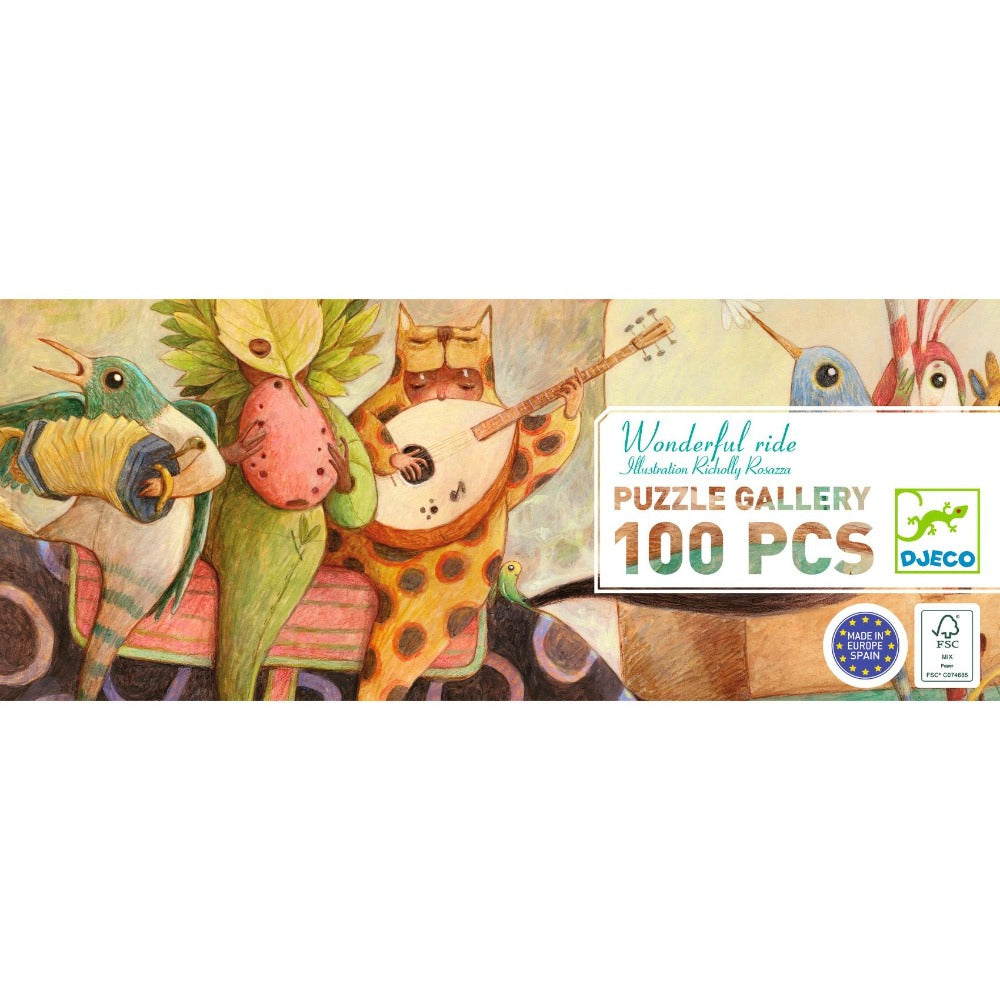 DJECO puzzel wonderful ride 5 jr+/ 100 stks DJ07681