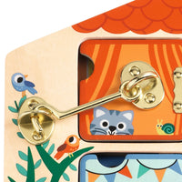 DJECO slotjes leren Cabanalock 3 jr+