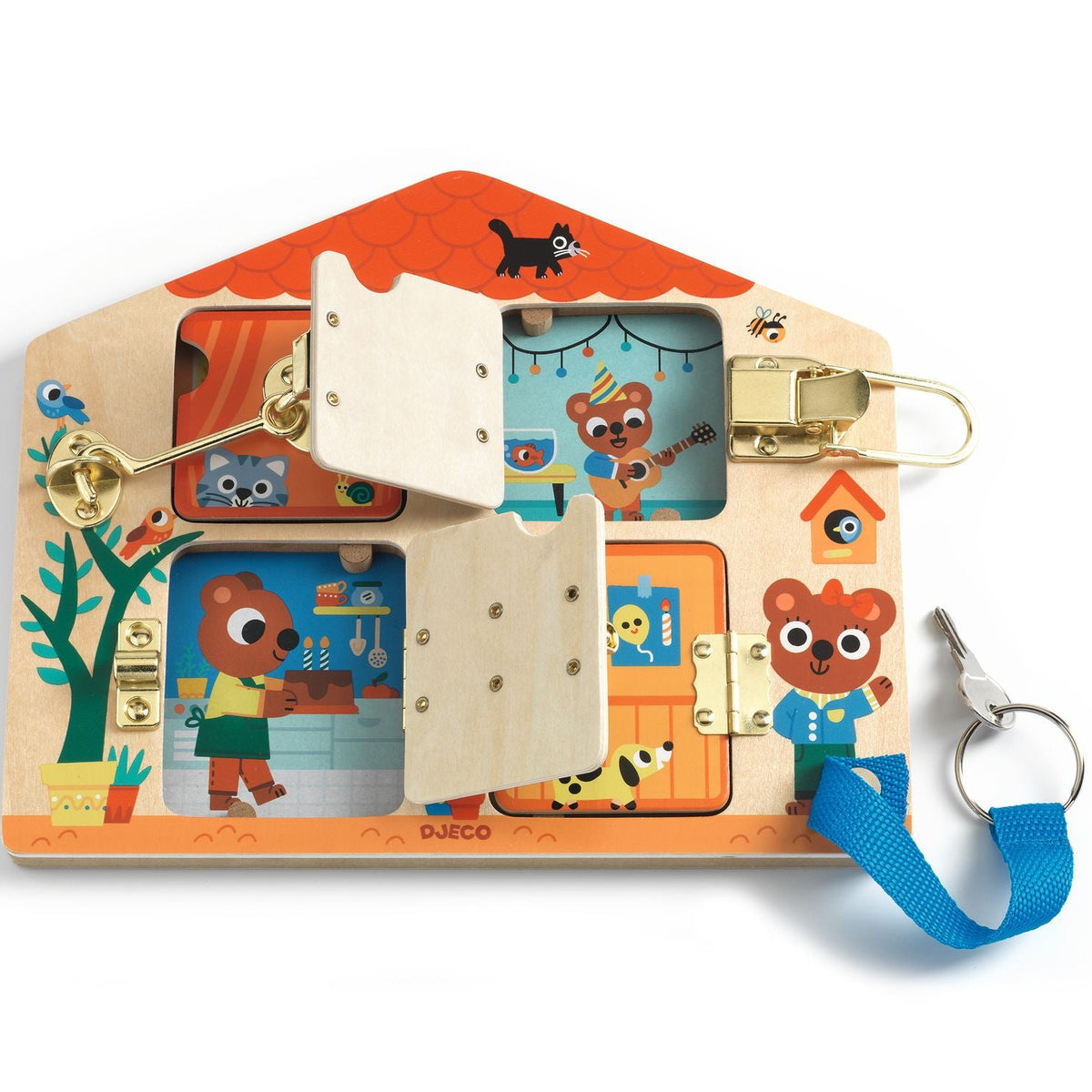 DJECO slotjes leren Cabanalock  DJ01659 3070900016590 b