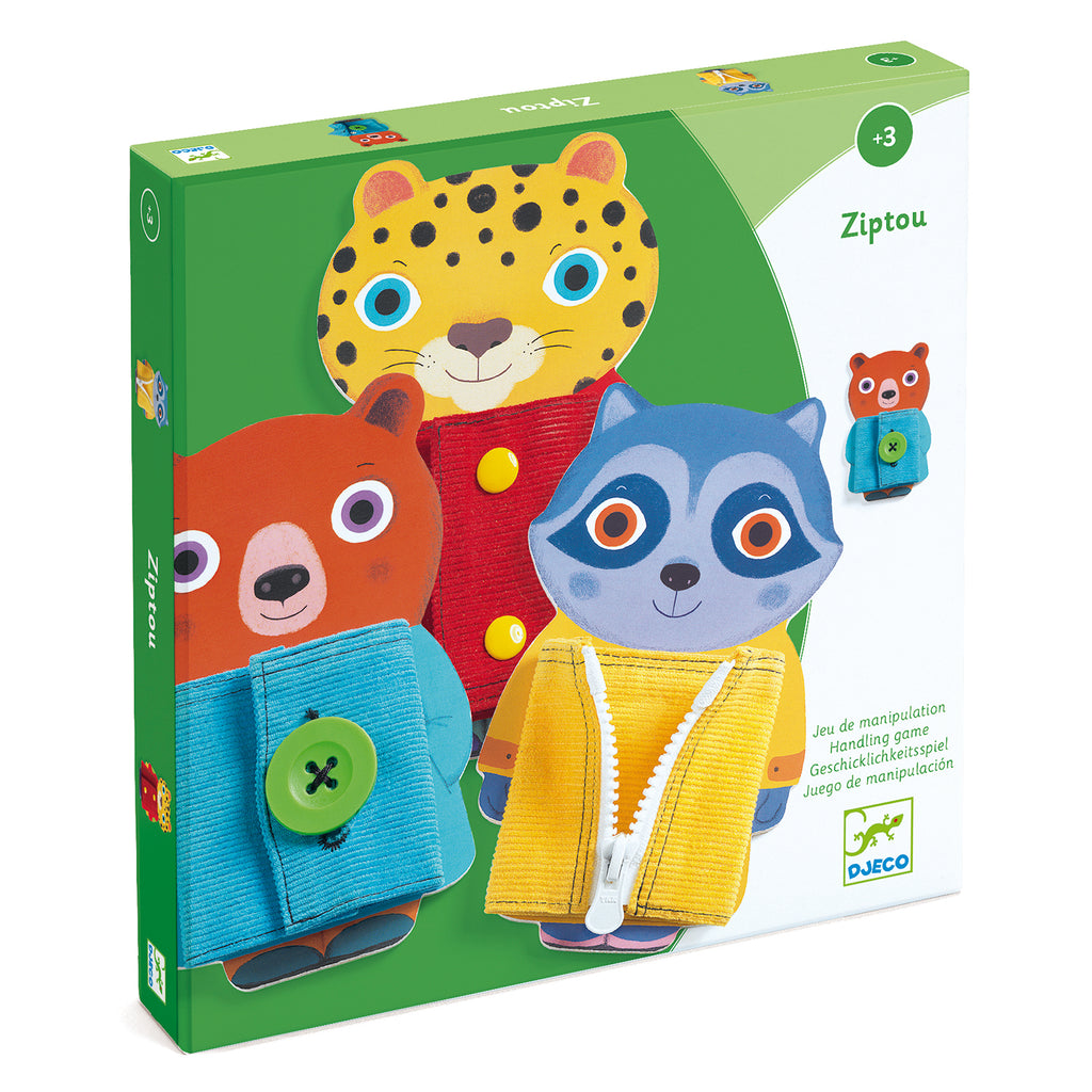 DJECO sluitingen leren Ziptou 3 jr+ 3070900016637