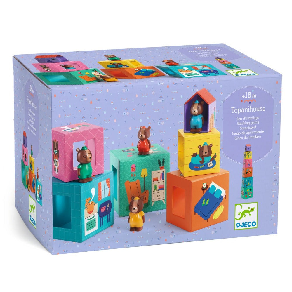DJECO stapelblokken Topanihouse 18 mnd+ DJ09119