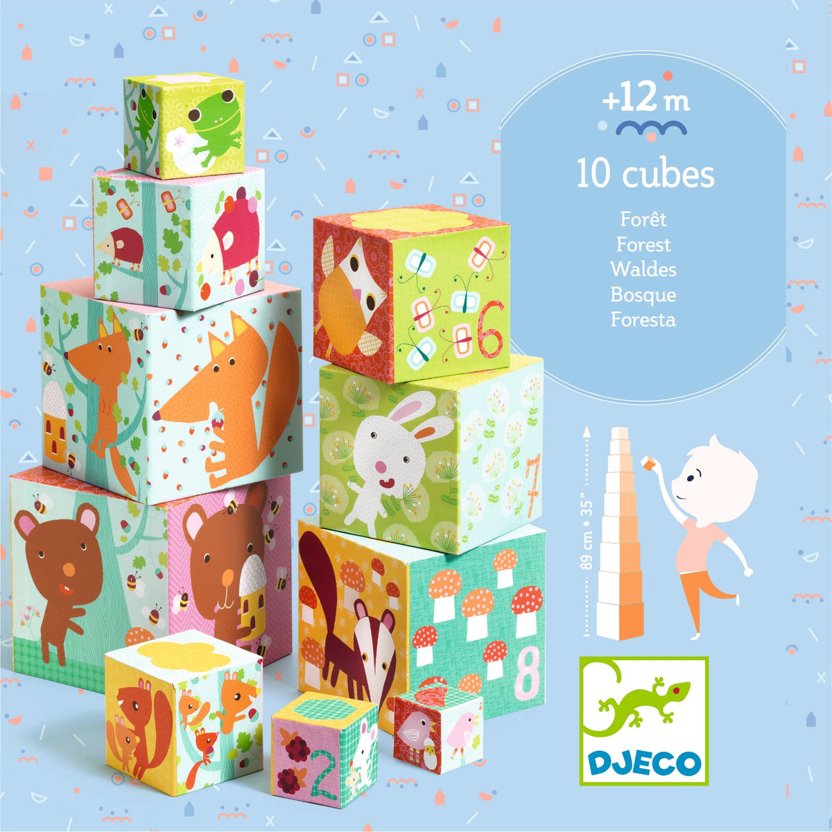 DJECO stapeltoren forest friends 12 mnd+ kopen