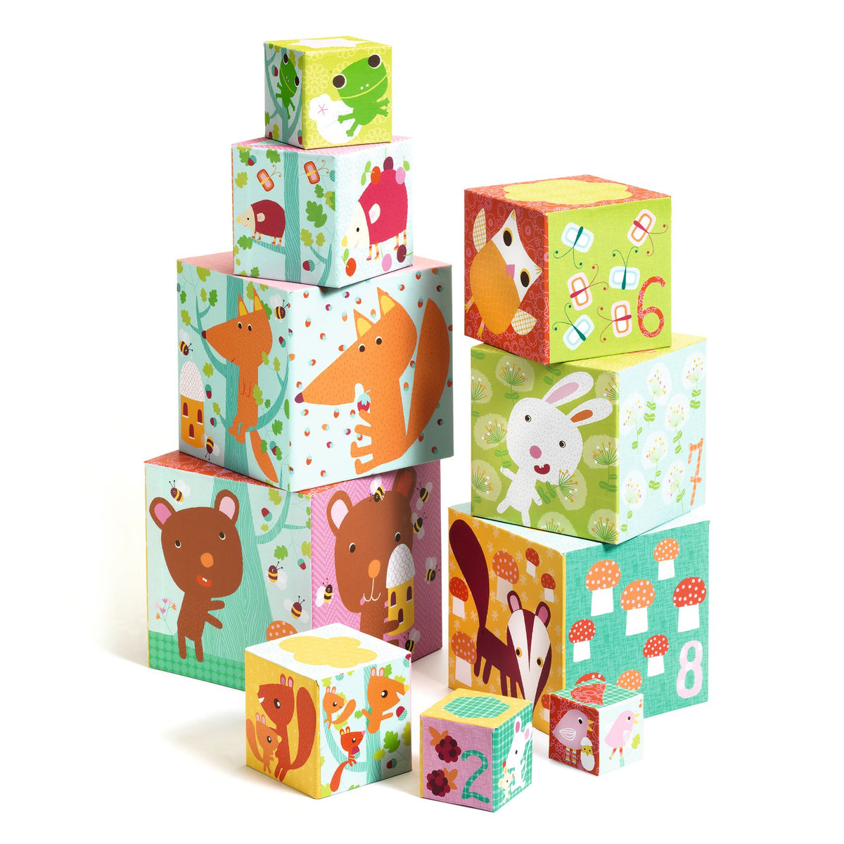 DJECO stapeltoren forest friends 12 mnd+ 3070900085077