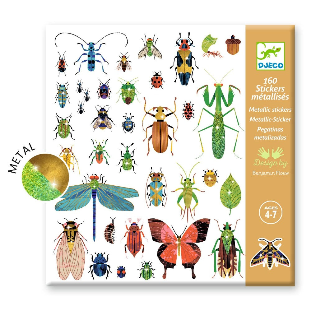 DJECO stickers Microkosmos metallic 4 jr+