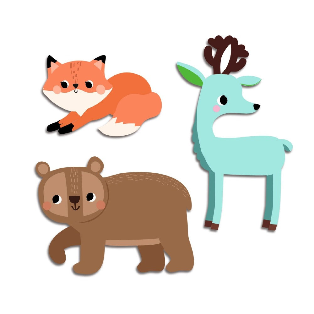 DJECO stickers bosdieren 18 mnd+