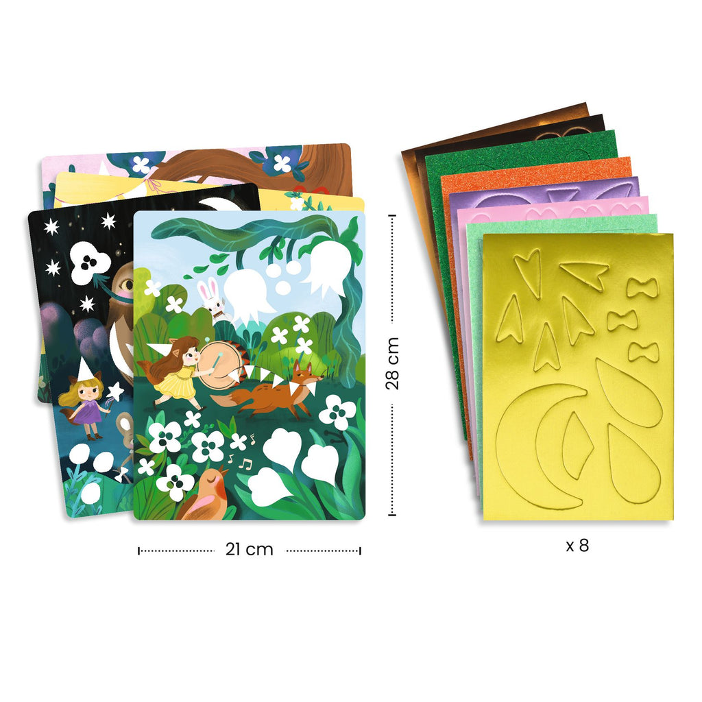 DJECO vilt collage's Sparkling Parties 3 -6 jr+ DJ00067