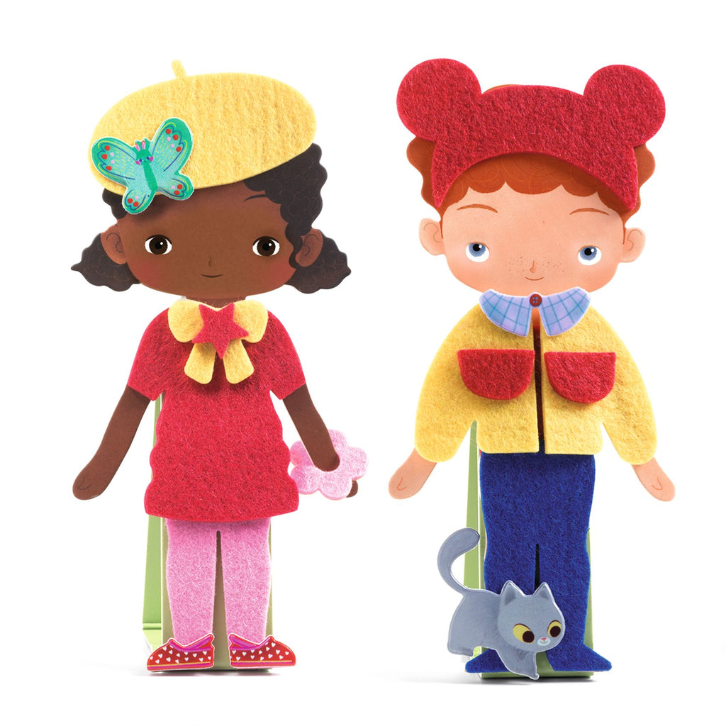DJECO vilt dress up poppetjes 3 jr+