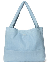 Studio Noos solid mom bag denim