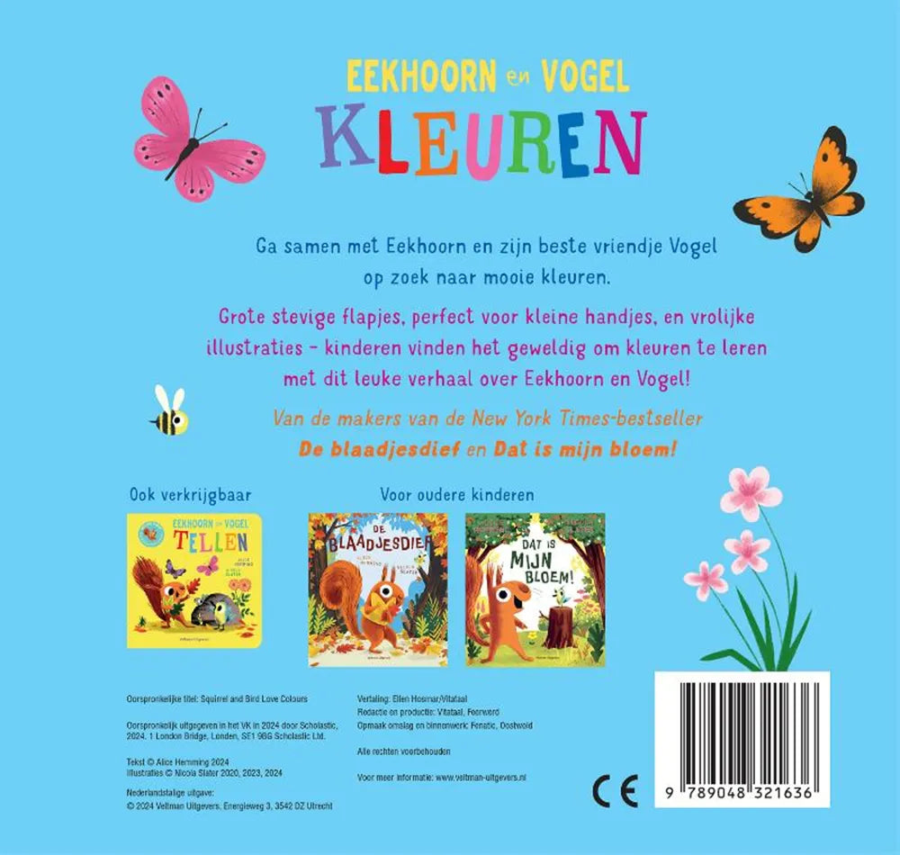 Eekhoorn en vogel Kleuren 1 jr+