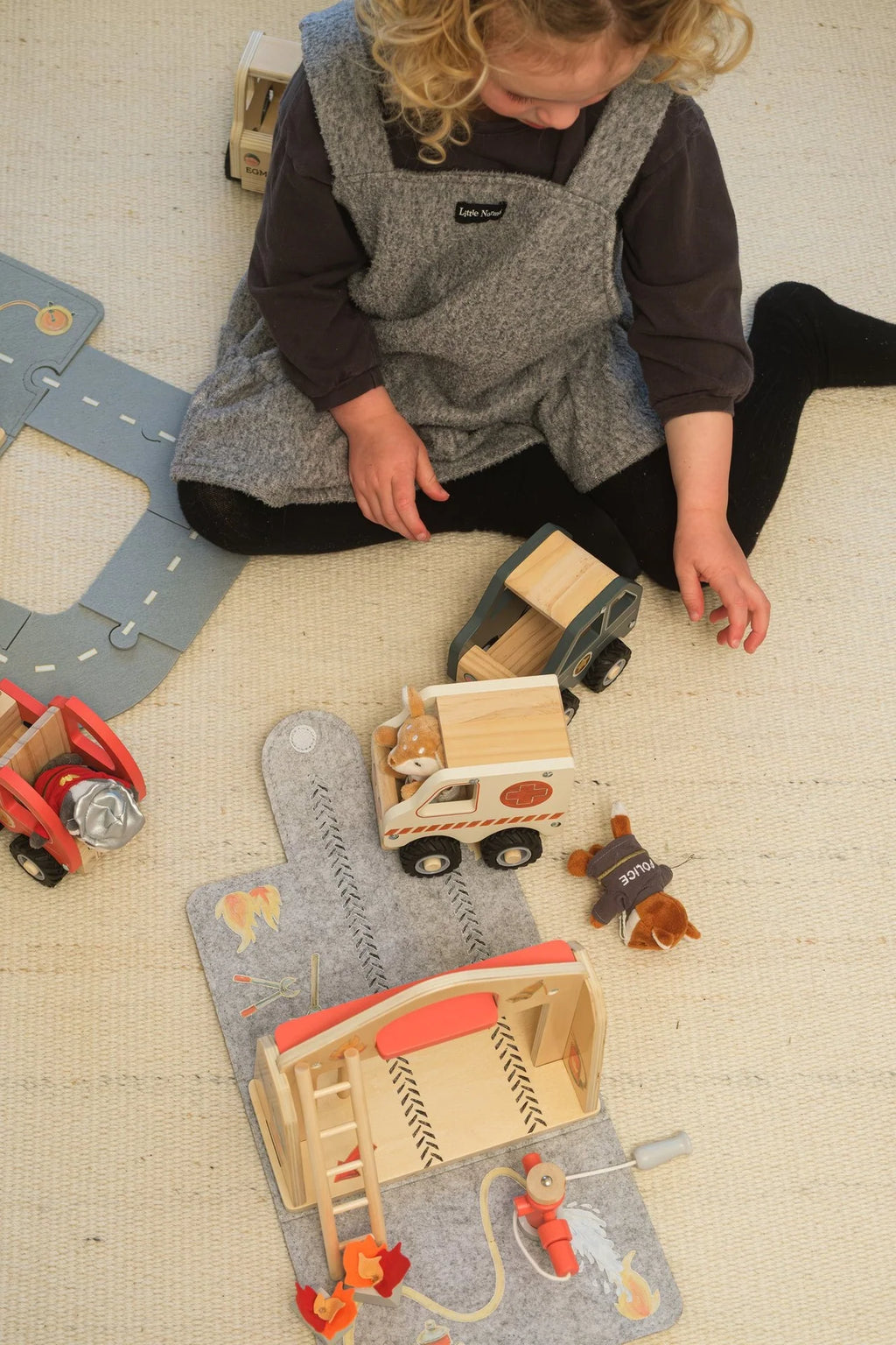 Egmont Toys vilten huisje brandweerkazerne met miniatuurvriendje 18 mnd+