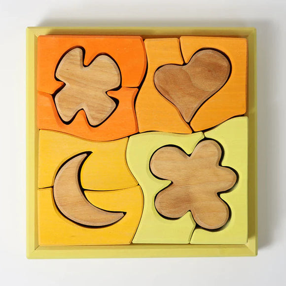 GRIMMS houten bouwset geel 1jr 4048565436878 a