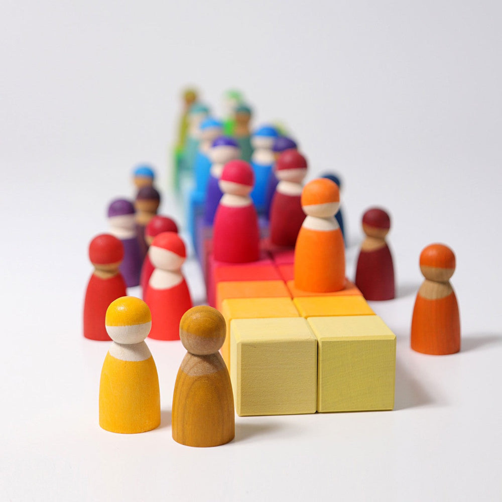 GRIMMS mozaiek blokkenset regenboog classic 1 jr+43110c