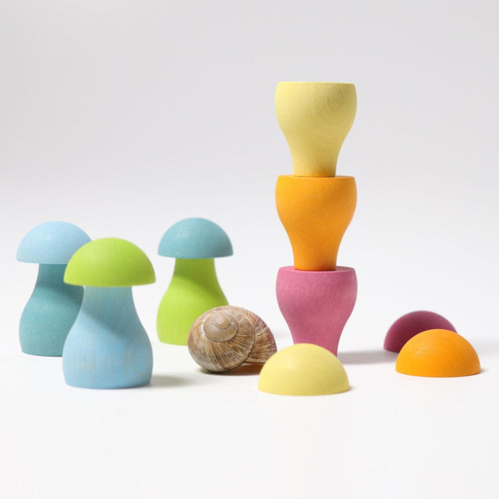 GRIMMS paddenstoelen regenboog pastel 1 jr+10586f