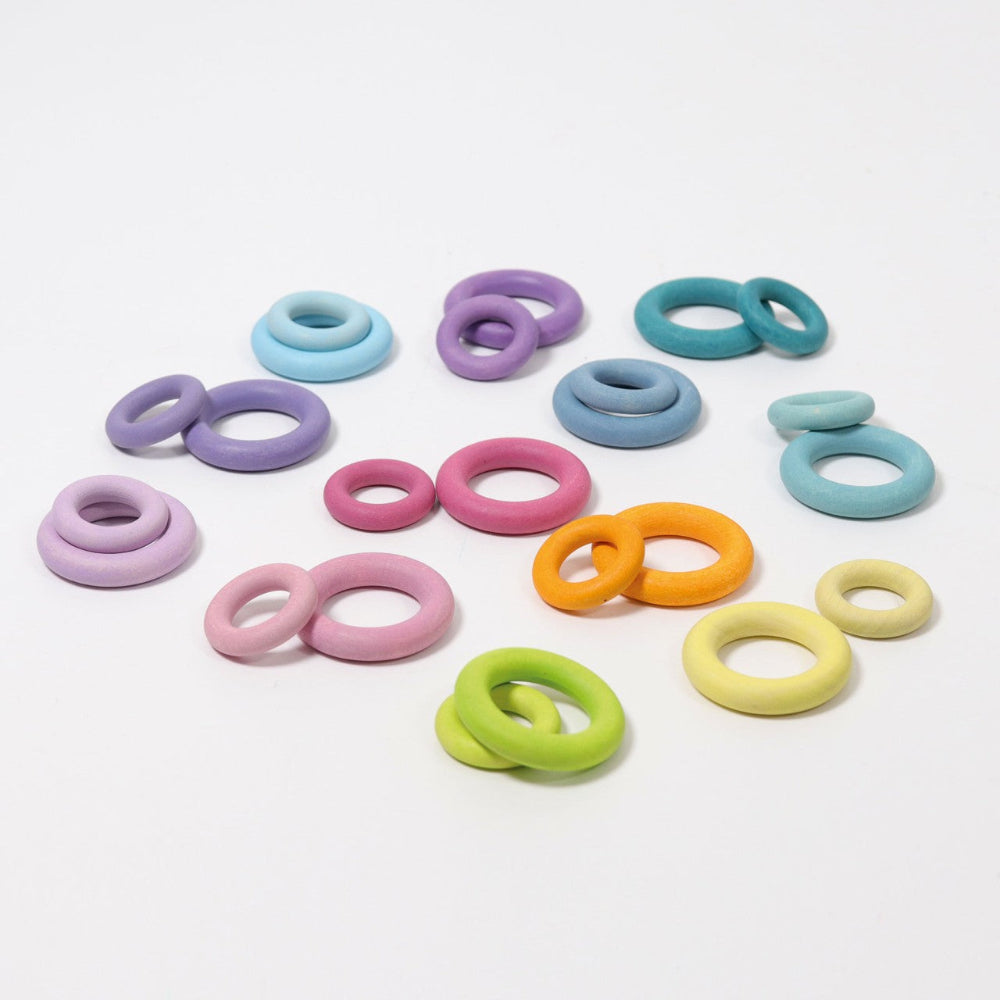GRIMMS ringen regenboog pastel 3 jr+