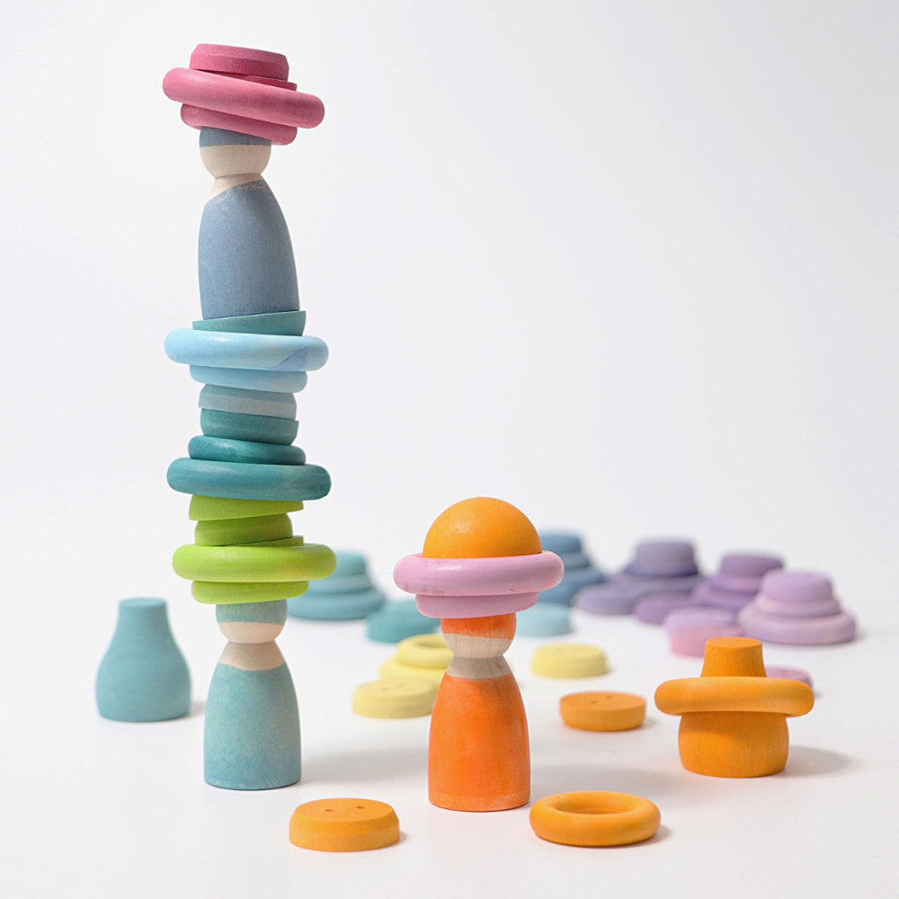 GRIMMS ringen regenboog pastel 3 jr+ 4048565101639