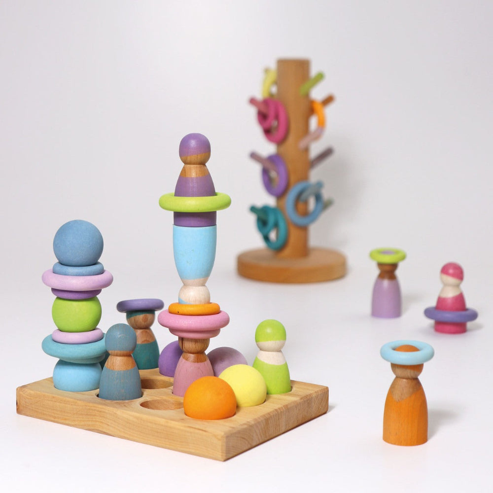 GRIMMS ringen regenboog pastel 3 jr+10163d
