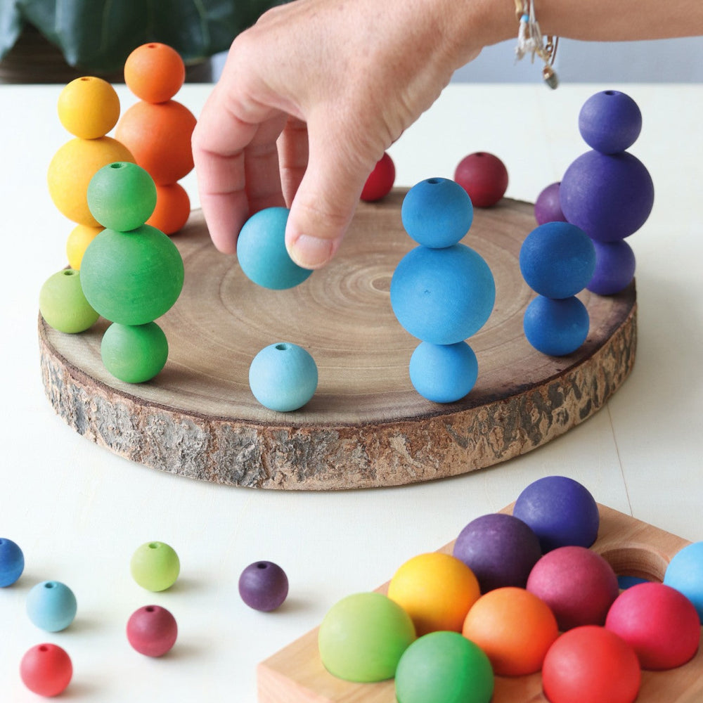 GRIMMS ballen regenboog classic small 3 jr+ esdoornhout