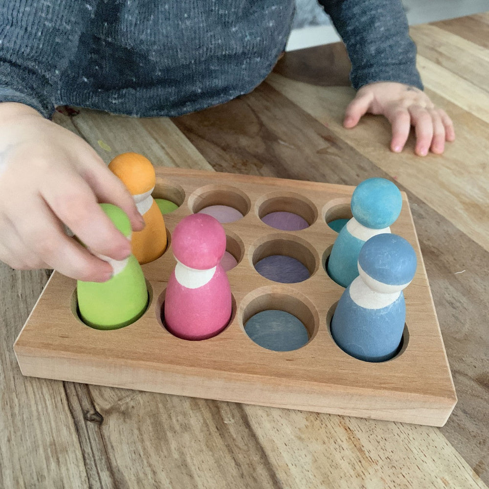 GRIMMS sorteerbord regenboog pastel 1 jr+ kopen