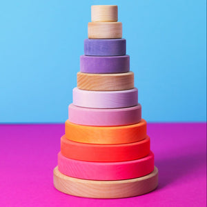 GRIMMS stapeltoren neon roze 15020
