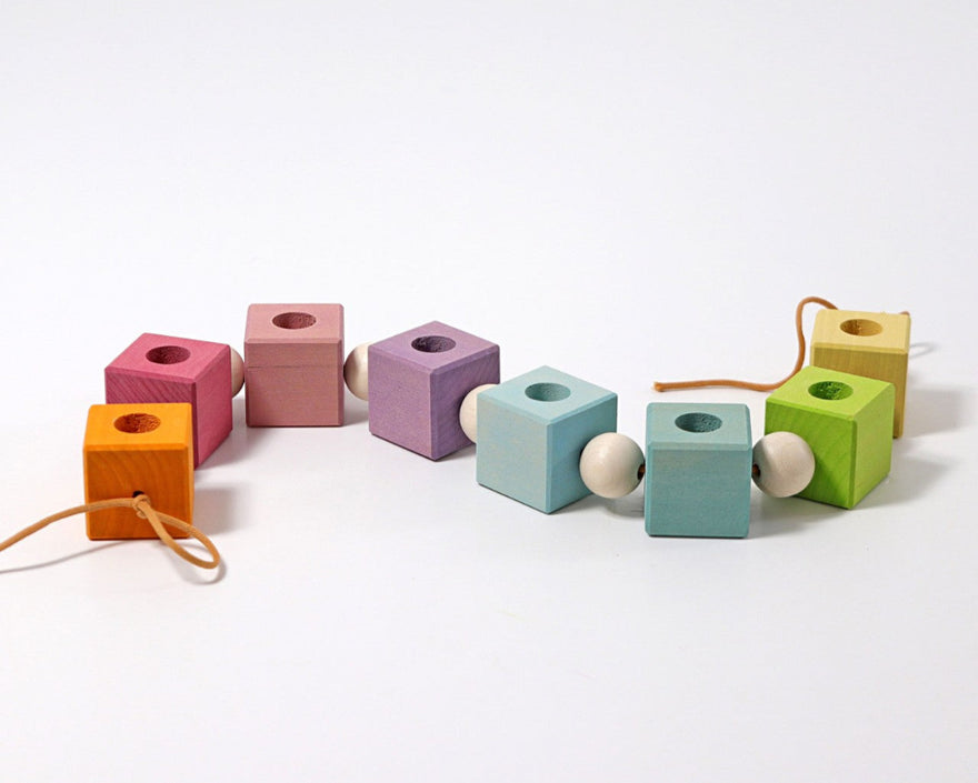 GRIMMS verjaardagsring blokken pastel 30 cm01781e