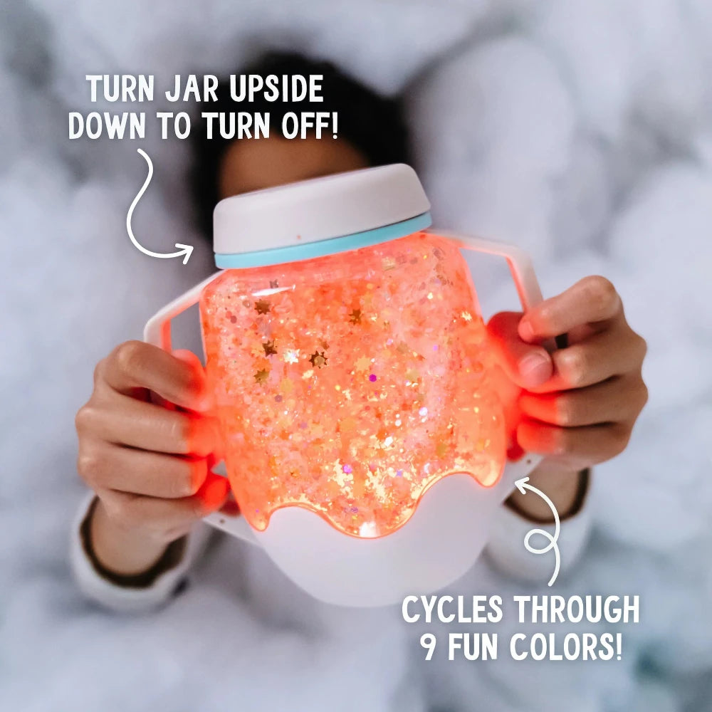 Glo Pals sensory play jar grijs 18 mnd+ GPJARCLOUDGREYa