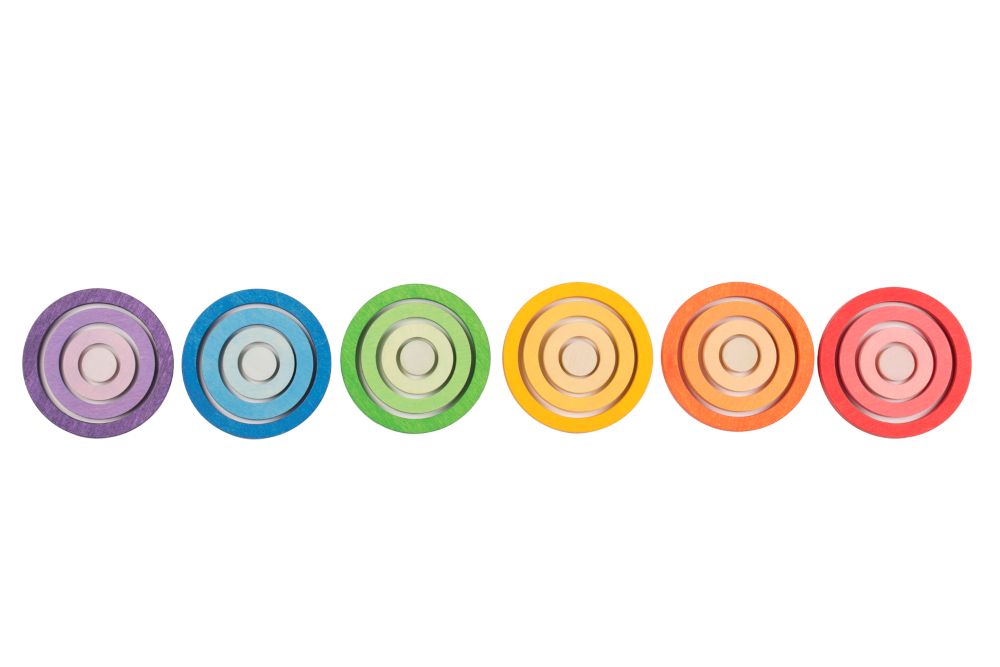 Grapat regenboog nest ringen 20 stks 3 jr+ kopen