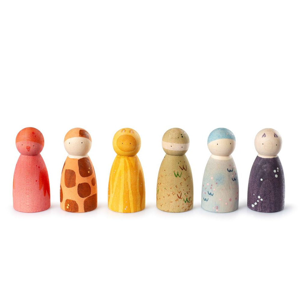 Grapat dieren poppetjes 6 stks 8436580872416 a